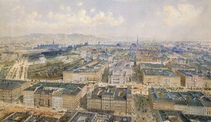ウィーンのパノラマ、1871 作： Rudolf von Alt