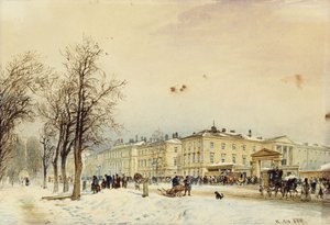 ウィーン北駅;ノルトバーンホフ、ウィーン、1852 作： Rudolf von Alt