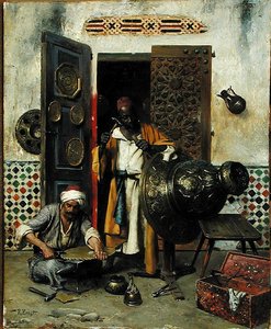The Metal Worker, c.1888 (油彩・パネル) 作： Rudolphe Ernst