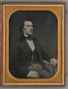 座っている男の無題の肖像画、1855年。 作： Rufus Anson