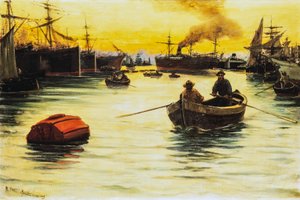 港の夕日 作： Ruggero Panerai