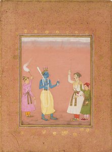 カナダ・ラジーニのミュージカルモードを描いた、王子に迎えられた英雄、c1680 作： Ruknuddin