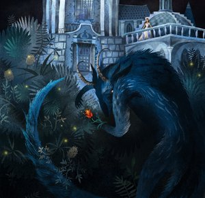 美女と野獣、2014（混合メディア） 作： Runa Anastasiya Rudaya