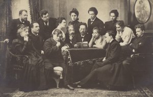 アントン・チェーホフがモスクワ芸術劇場のメンバーに朗読 作： Russian Photographer