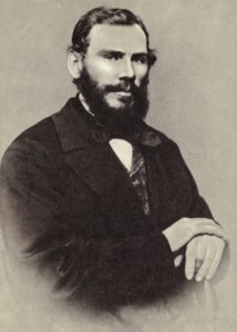 LNトルストイ、モスクワ、1862 作： Russian Photographer