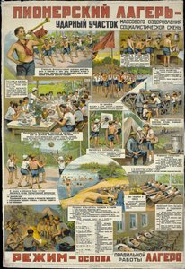ソ連青年開拓者サマーキャンプでの活動 作： Russian School