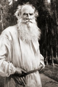 Jan Styka（litho）による絵画の後のLeo Tolstoy伯爵