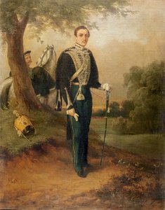 ミハイル・ユリエビッチ・レルモントフ（1814-41） 作： Russian School