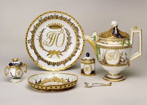 サンクトペテルブルク、1765年頃のインペリアルポーセリンファクトリーからのオルロフティーサービス（磁器）（74497も参照）