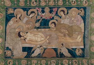 墓、モスクワ学校、1678年（刺繍入りシルク）