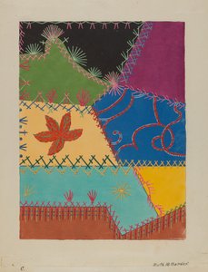 クレイジーキルトの詳細、c。 1939年。