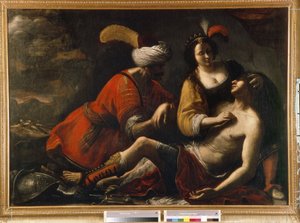 タンクレドとヘルミニア。 引き渡されたエルサレムのエピソード (1581) Le Tasse (Torquato Tasso) 作： Rutilio Manetti