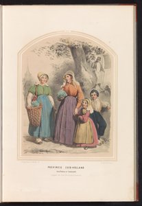 1857 年、南ホラント州のオーバーフラッキーとゲーデリーデの伝統的な衣装 南ホラント州オーバーフラッキーおよびゲーデリーデ / XV (オブジェクトのタイトル)