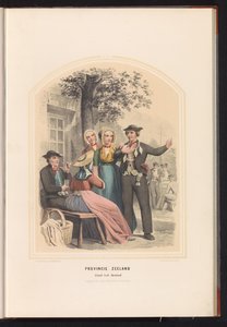 1857年、ゼーラント州サウス・ベヴェラントの伝統衣装 ゼーラント州。 サウス ベヴェランド島 / XIX (オブジェクトのタイトル)