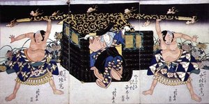 歌舞伎「芦屋どまんなかおうちかがみ」第4幕の一場面 作： Ryusai Shigeharu
