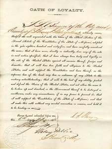 アメリカ合衆国政府とミズーリ州への忠誠の誓いを誓う