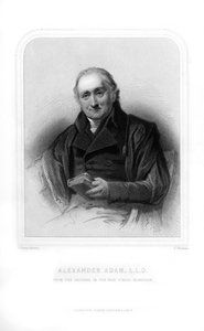 スコットランドの教師であり、古代ローマの作家である1870年のアレクサンダーアダム。