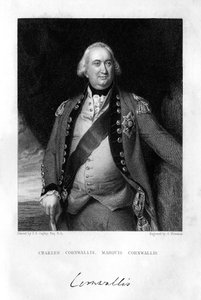チャールズコーンウォリス1738-1805、第1マーケスコーンウォリス、1839年。 作： S. Freeman
