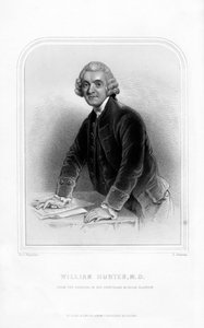 ウィリアムハンター博士、スコットランドの解剖学者、産科医、1870年 作： S. Freeman