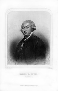 ジェームズ・ボズウェル、スコットランドの弁護士、作家、作家であるオーチンレックの第9層、1870年。 作： S. Freeman