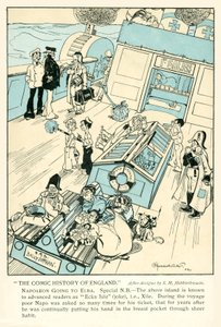 エルバ島に亡命したナポレオン 作： S. H. Hebblethwaite
