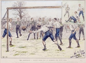 リッチモンドでのコリンチャンス対プレストン ノース エンド - 「The Illustrated Sporting and Dramatic News」より 作： S. T. Dadd