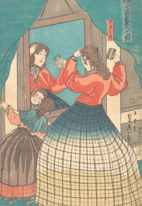 版画、文久元年（1861）文久元年一月。 作： Sadahide Utagawa