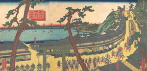 ヴィエｗ おｆ 神奈川 音 テェ 都会度 ロアｄ 都会度 神奈川 の 処刑、 か。 １８６２ー６３。。 作： Sadahide Utagawa