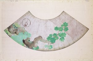 メイプルデザインのファン（紙）