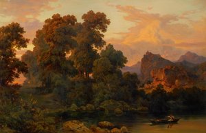 イタリアの風景 作： Salomon Corrodi
