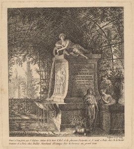 サマーハウスの噴水、1764 年。 作： Salomon Gessner