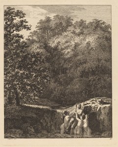 ヒュラスとニンフ、1771年。 作： Salomon Gessner