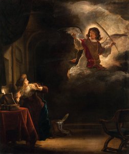 受胎告知 - Salomon Koninck (1609-1656) の絵画 - 1655 - 油彩・キャンバス - 72,5x61,5 - Hallwylska Museet, Stockholm