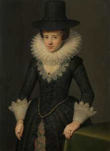 Anna Boudaen Courten (1599-1622) の肖像 作： Salomon Mesdach (attributed to)