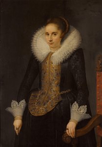 カタリーナ・フルメノワの肖像（1598-1665） 作： Salomon Mesdach (attributed to)
