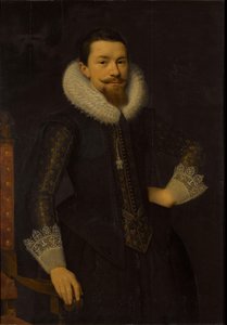 ピーター・ブーデン・コーテンの肖像 (1594-1668) 作： Salomon Mesdach (attributed to)