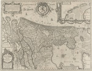 オランダの地形図 Comitatus Hollandiae (オブジェクトのタイトル) 作： Salomon Rogiers