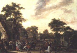 農民が騒ぐ 作： Salomon Rombouts