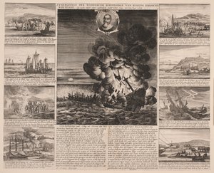 タイトルページのイラスト ウィレム・イスブランツェン・ボンテコエの東インド諸島への航海 作： Salomon Savery