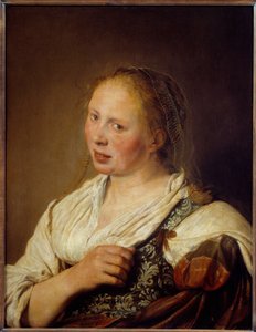 フランドル地方の若い農民の肖像 ソロモン・デ・ブレー（1597-1664）の作品