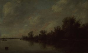 リバービュー、1631 作： Salomon van Ruisdael or Ruysdael