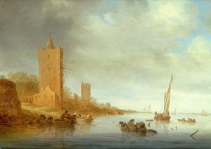 不明な画像 作： Salomon van Ruisdael or Ruysdael
