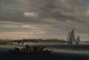 アルクマールの眺め 作： Salomon van Ruysdael