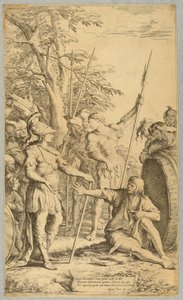 アレクサンダー、ディオゲネスを訪問 作： Salvator Rosa