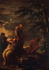 デモクリトスとプロタゴラス、1663-1664 作： Salvator Rosa