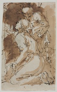 図の研究、c。 1640-1649。 作： Salvator Rosa