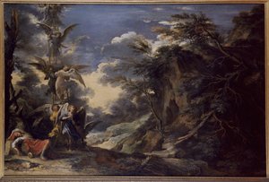 ヤコブの夢（油彩・キャンバス 作： Salvator Rosa