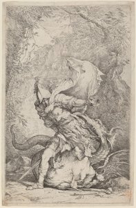 ジェイソンとドラゴン 作： Salvator Rosa