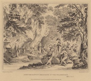 荒野で説教している洗礼者ヨハネ、マシュー 作： Salvator Rosa