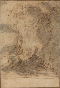 風景 作： Salvator Rosa